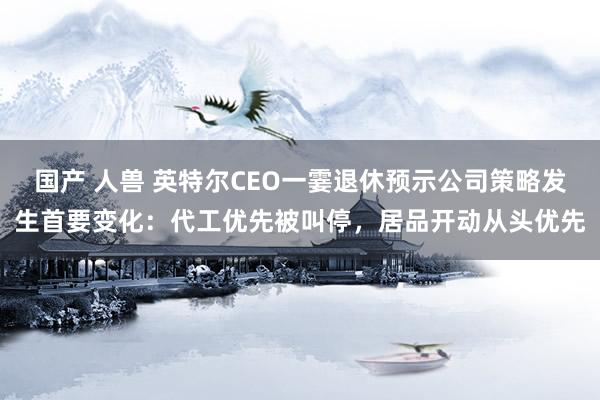 国产 人兽 英特尔CEO一霎退休预示公司策略发生首要变化：代工优先被叫停，居品开动从头优先