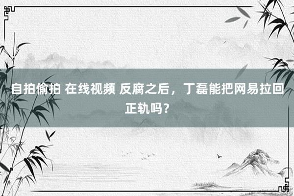 自拍偷拍 在线视频 反腐之后，丁磊能把网易拉回正轨吗？