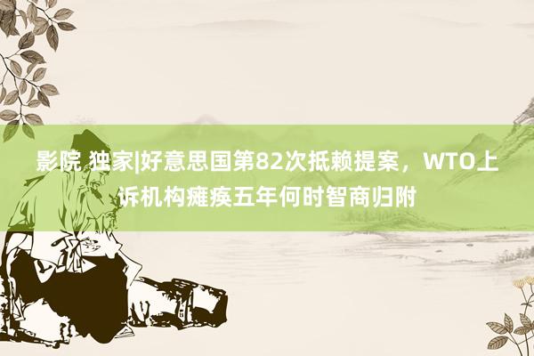 影院 独家|好意思国第82次抵赖提案，WTO上诉机构瘫痪五年何时智商归附
