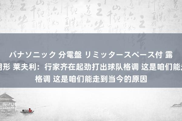 パナソニック 分電盤 リミッタースペース付 露出・半埋込両用形 莱夫利：行家齐在起劲打出球队格调 这是咱们能走到当今的原因