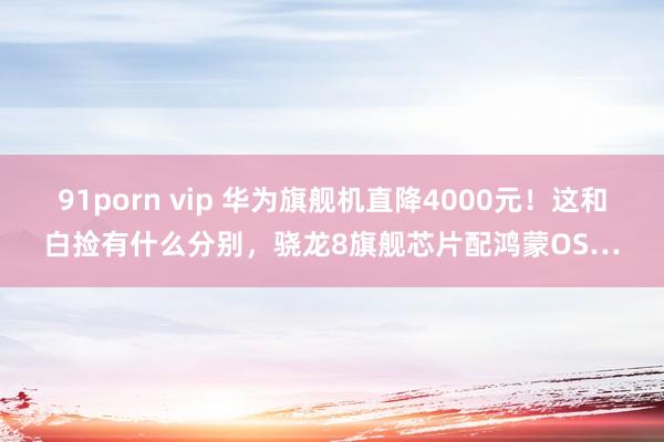 91porn vip 华为旗舰机直降4000元！这和白捡有什么分别，骁龙8旗舰芯片配鸿蒙OS…