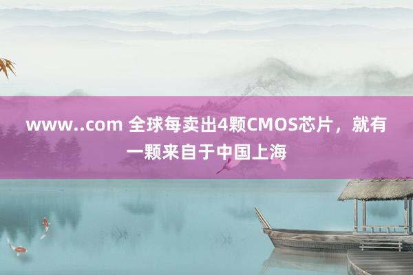 www..com 全球每卖出4颗CMOS芯片，就有一颗来自于中国上海