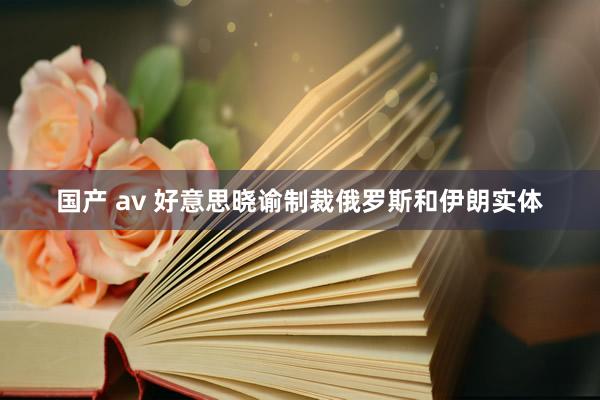 国产 av 好意思晓谕制裁俄罗斯和伊朗实体