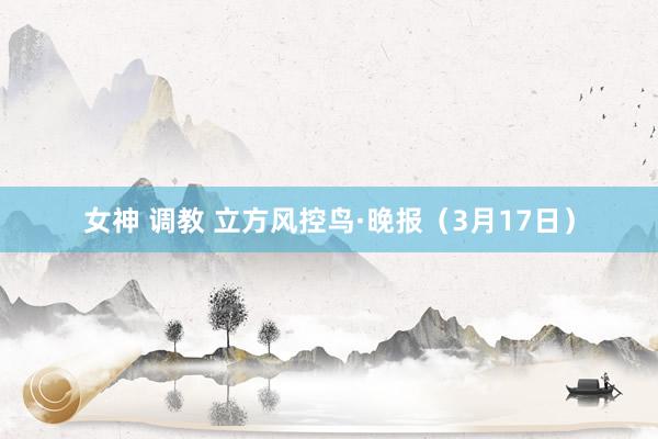 女神 调教 立方风控鸟·晚报（3月17日）