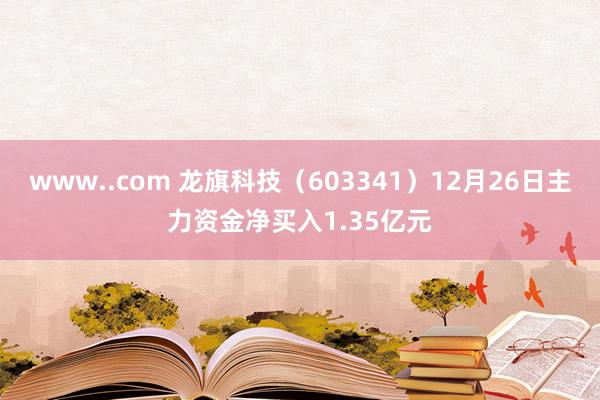 www..com 龙旗科技（603341）12月26日主力资金净买入1.35亿元